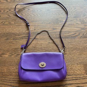 COACH purple crossbody or shoulder bag
